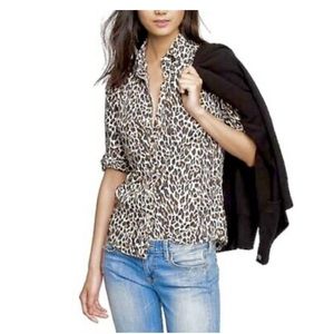 J. Crew Factory Perfect Shirt, Leopard